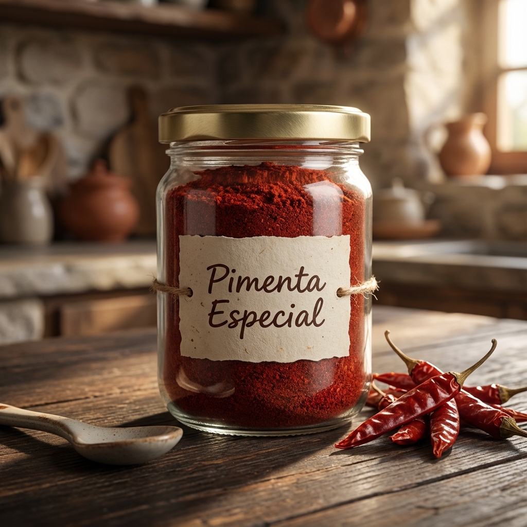 Pote de vidro com Pimenta Especial